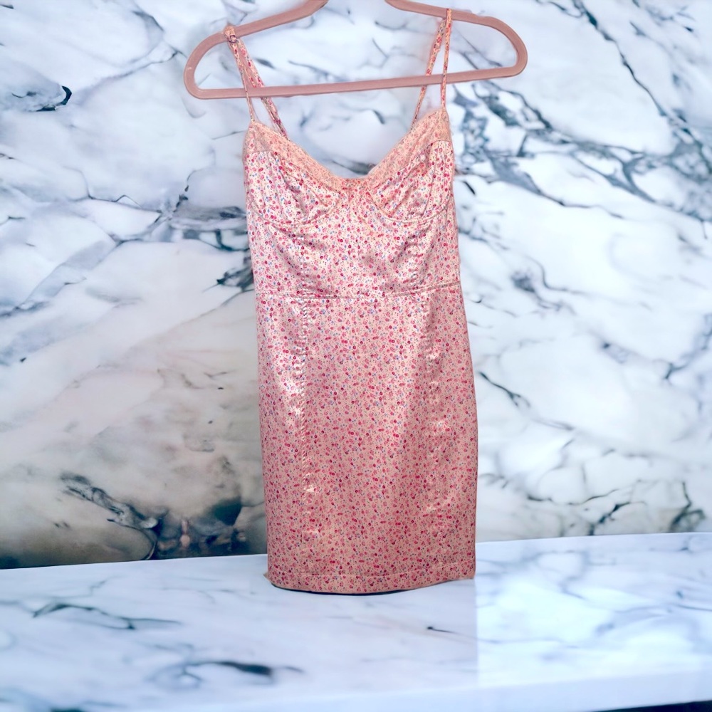 Bacio Pink Slip Dress